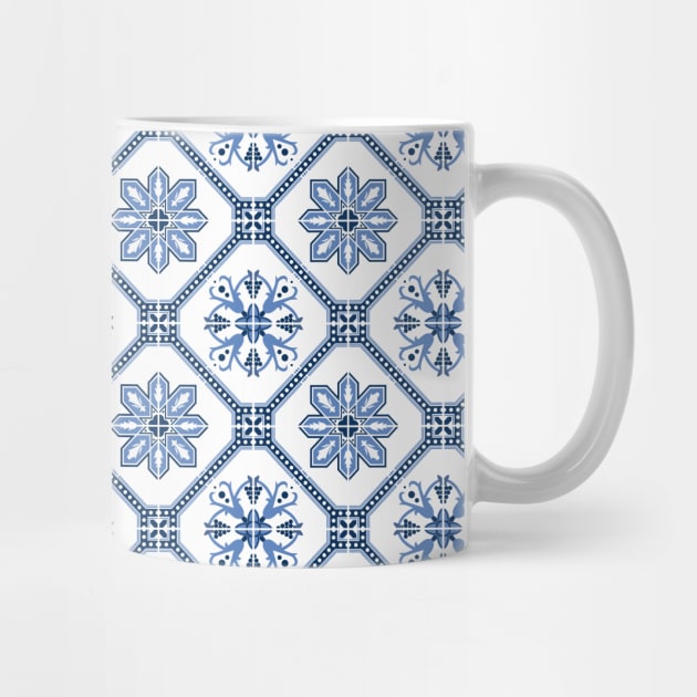 Portuguese Lisbon Azulejos Tile Pattern by DavidSpeedDesign